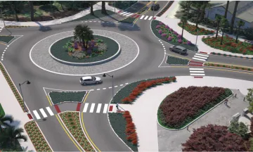 Cabrillo-Los Patos Roundabout Construction -Artist Rendering